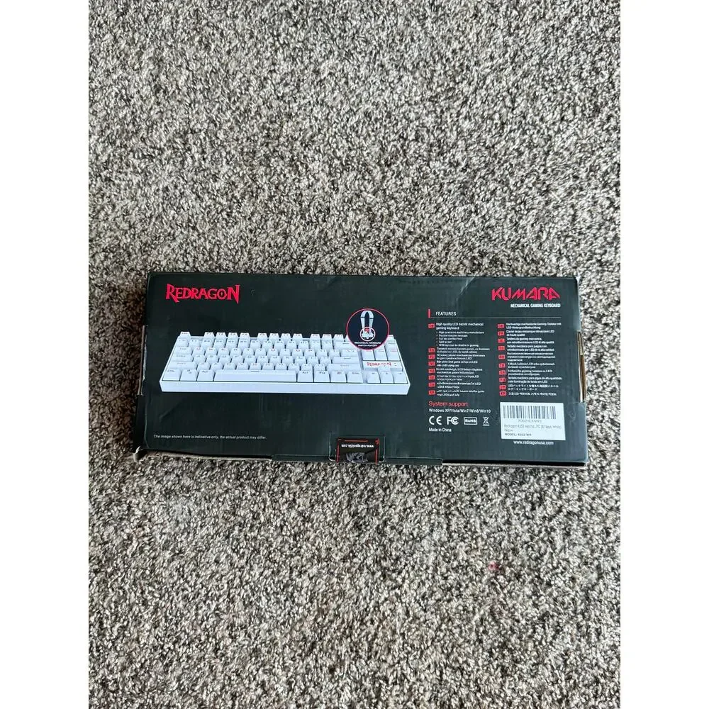 Redragon K552P TKL Mechanical Gaming Keyboard RGB – 18 Backlight Modes